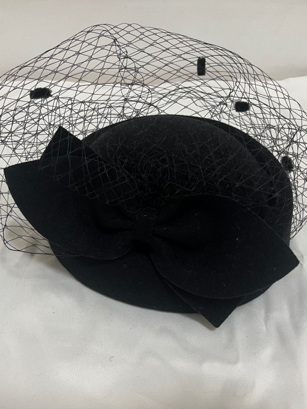 Sierra Darien Elegant Hat with Delicate Netting and Decorative bow